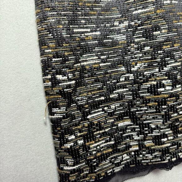 Aysha Women’s Tweed Sleeveless Dressy Mini Dress Metallic Weave Black Multi - Picture 3 of 16